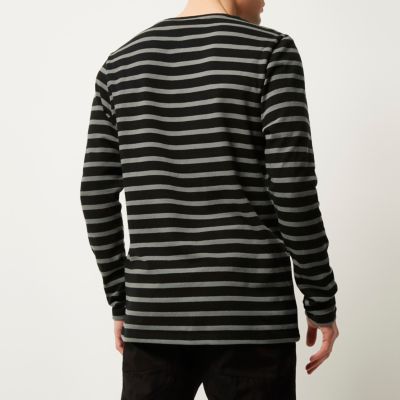 Black Only & Sons striped sweatshirt